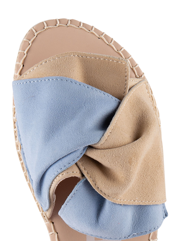 SANDALS WITH KNOT SOFT SUEDE