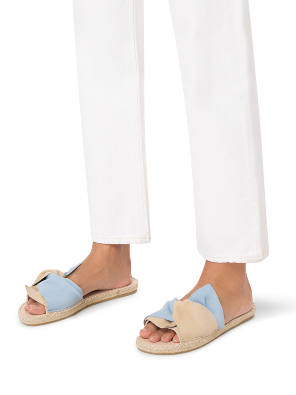 SANDALS WITH KNOT SOFT SUEDE