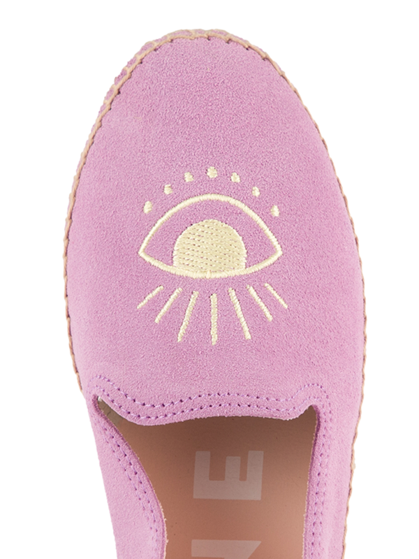 Embroidered Suede Espadrilles