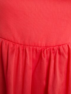 Pink Short Dress With Creased Bust