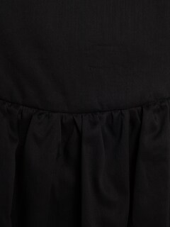 Black Short Dress With Creased Bust