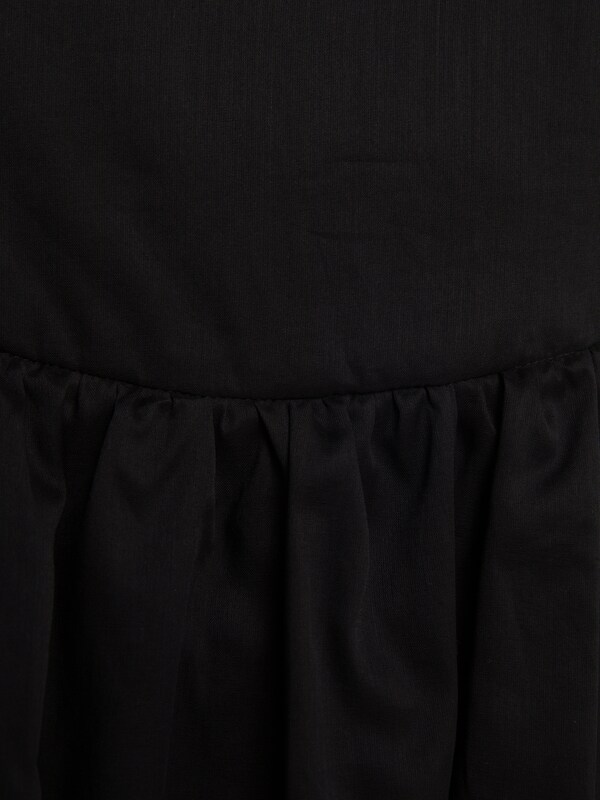 Black Short Dress With Creased Bust