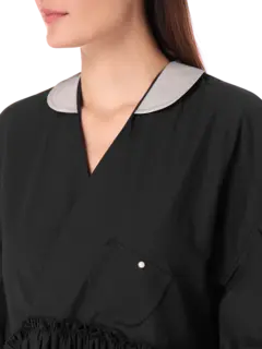 فستان جينزا متوسط الطول