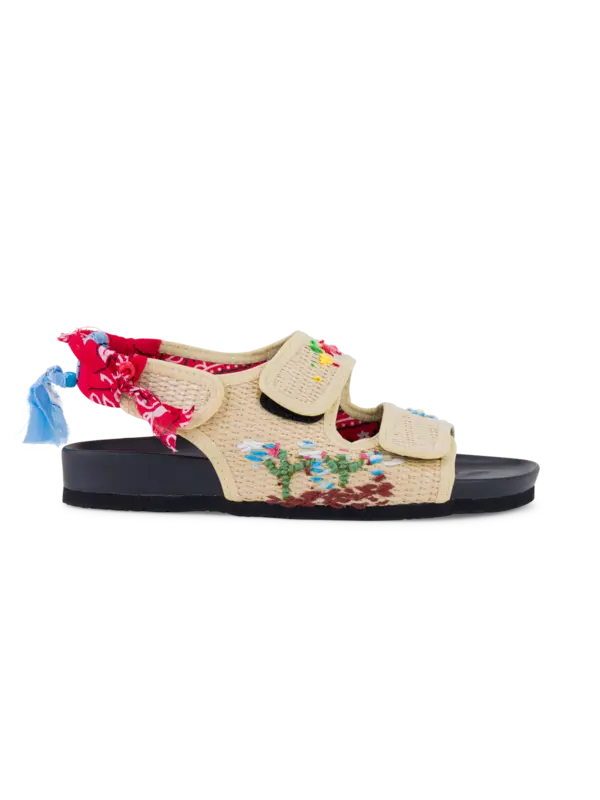 Arizona Love X Giovanni Gerosa Apache Raffia Sandals