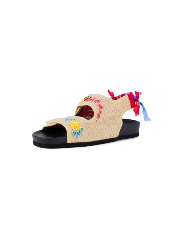 Arizona Love X Giovanni Gerosa Apache Raffia Sandals