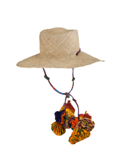 Tasseled Straw Gambler Hat