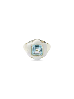 خاتم جيف ذيم فلاورز | ذهب أصفر عيار 9 قيراط