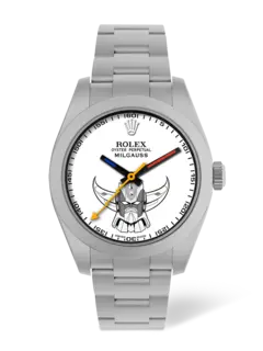 ساعة يد رولكس × جريندايزر أويستر بيربتشوال ميلجاوس مقاس 40 مم