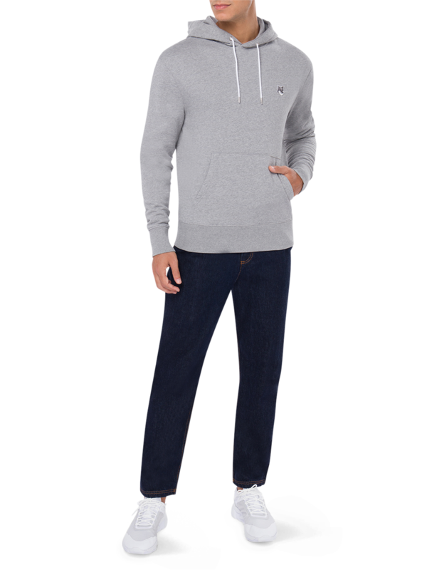 Grey Fox Head Patch Classic Hoodie