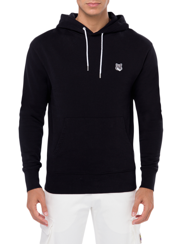 Grey Fox Head Patch Classic Hoodie
