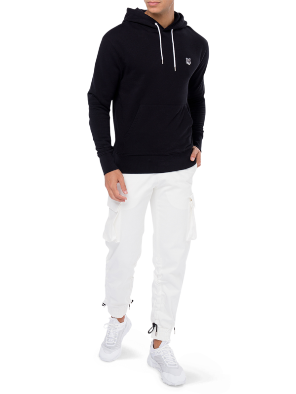 Grey Fox Head Patch Classic Hoodie