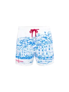 Gustavia Placed Print Shorts