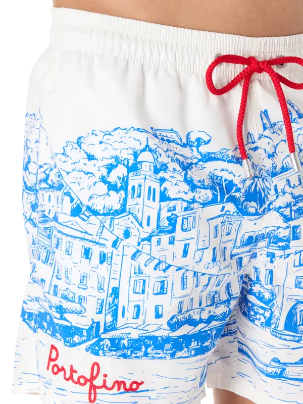 Gustavia Placed Print Shorts