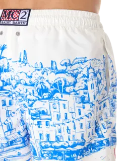 Gustavia Placed Print Shorts