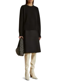 حقيبة كتف إيلينا مرصعة بدبابيس