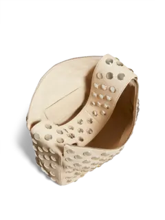 حقيبة كتف إيلينا مرصعة بدبابيس فضية