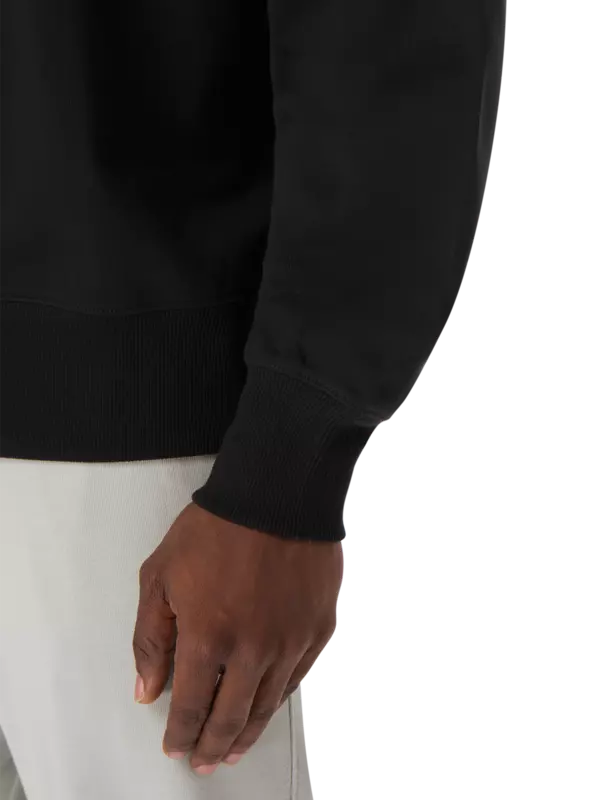 سويت شيرت بفتحة رقبة مستديرة مزين بشعار