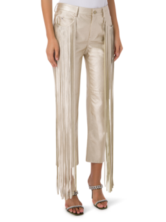 Allie Fringe Faux Leather Pants