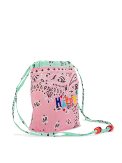 Mini bucket bag pale pink mint HAPPY