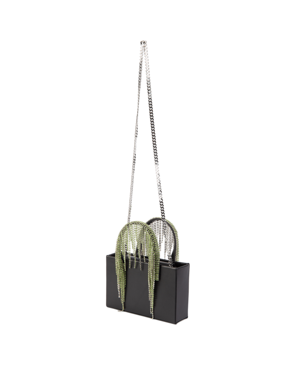 Midi Crystal Fringe Tote