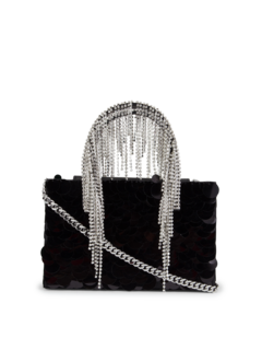 SEQUIN MIDI CRYSTAL FRINGE TOTE
