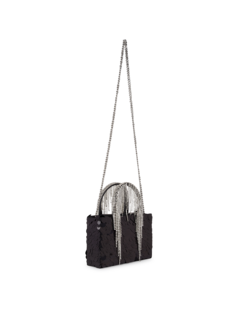 SEQUIN MIDI CRYSTAL FRINGE TOTE