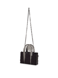 SEQUIN MIDI CRYSTAL FRINGE TOTE