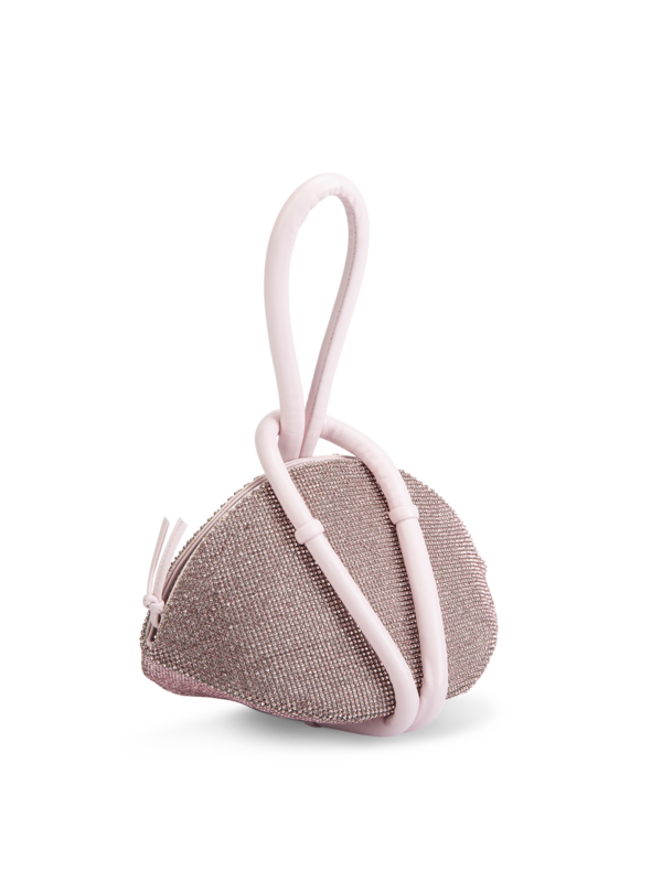 Crystal Mesh Knot Clutch