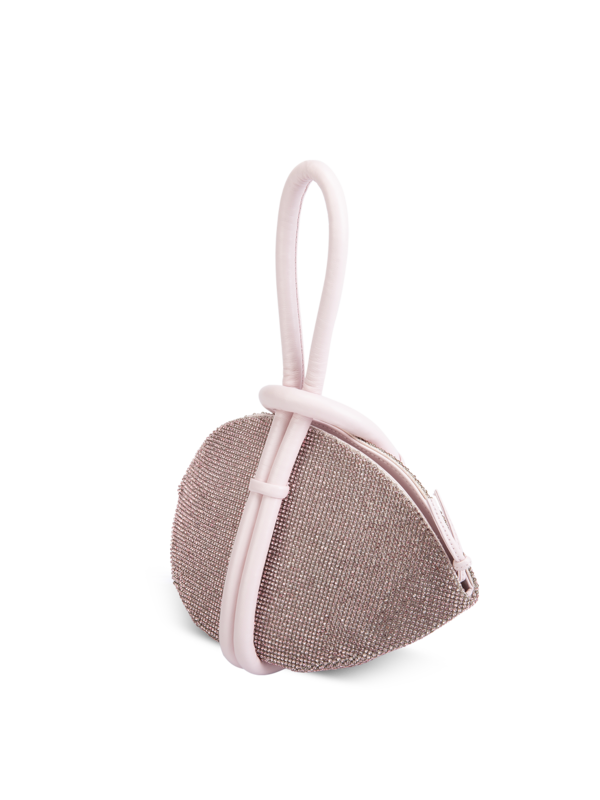 Crystal Mesh Knot Clutch