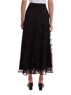 Starlight Long Skirt with Overlay