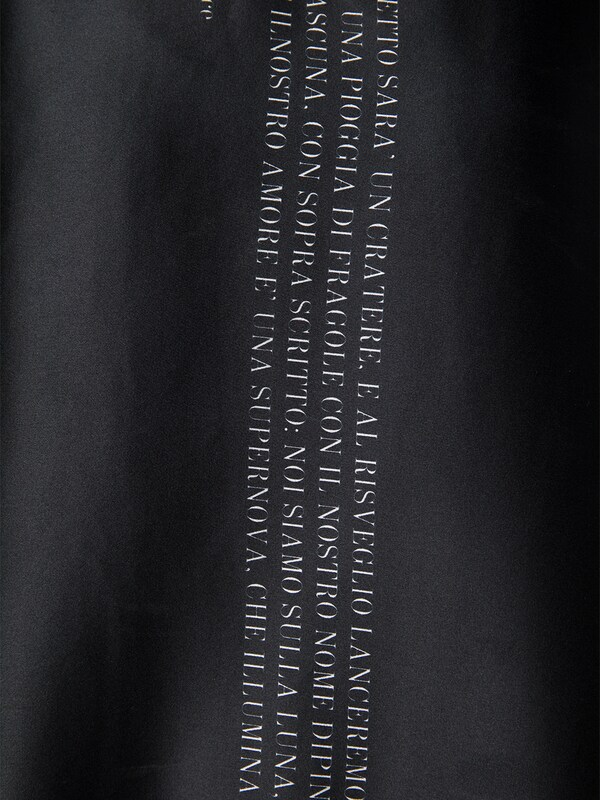 Silk Shift Dress with Signature Print