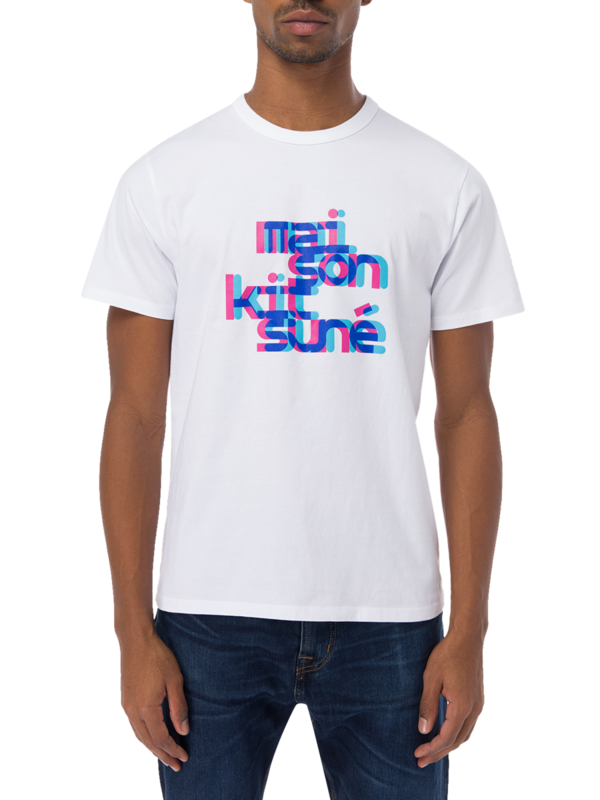Neon Offset Typographic T-Shirt