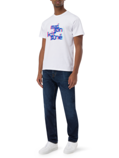 Neon Offset Typographic T-Shirt