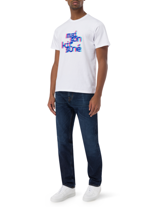 Neon Offset Typographic T-Shirt