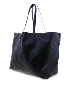 Oversized Leather Tote Bag with Thin Handles