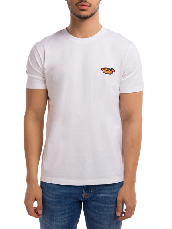 Crewneck T-Shirt with Small Patch