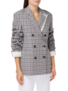 Walker Plaid Tailored Blazer