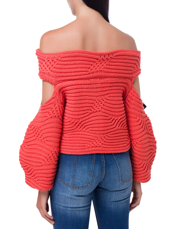 CHUNKY WOOL KNIT MAGALIE SWEATER