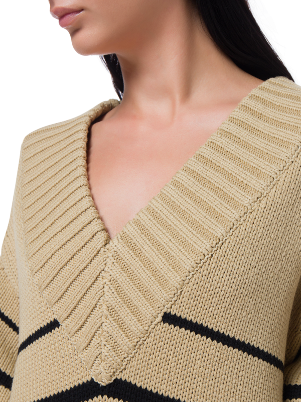 STRIPE JACQUARD KNIT MARGAUX DRESS