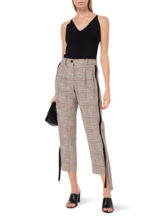 PLAID SUITING ECKLAND TROUSER WITH SIDE PANELS