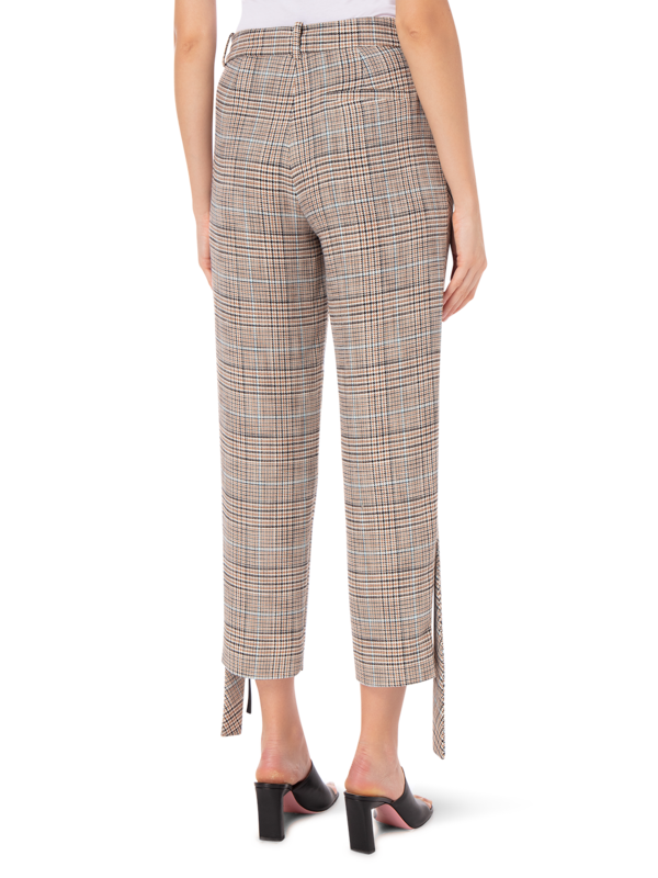 PLAID SUITING ECKLAND TROUSER WITH SIDE PANELS