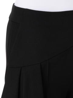 STRETCH CREPE ROMEO PANT WITH SIDE DRAPE DETAIL