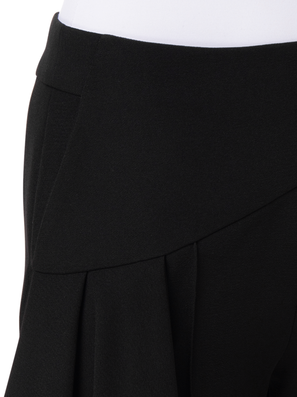STRETCH CREPE ROMEO PANT WITH SIDE DRAPE DETAIL