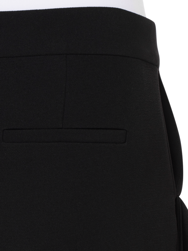 STRETCH CREPE ROMEO PANT WITH SIDE DRAPE DETAIL