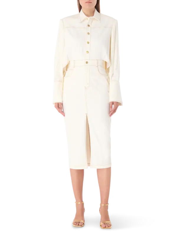 فستان جينز آيفي بتصميم قميص