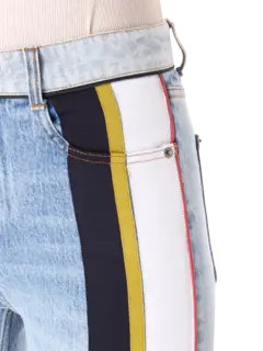 بنطال جينز ستان بقصة أرجل مستقيمة