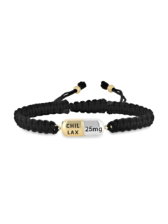 Gold and Silver Braided Pill Bracelet