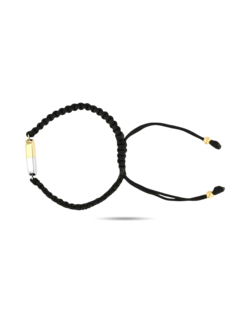 Gold and Silver Braided Pill Bracelet