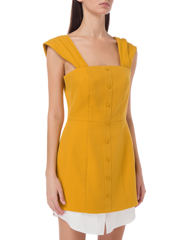 EMILIA MINIDRESS WITH SILK SHIRTTAIL
