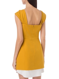 EMILIA MINIDRESS WITH SILK SHIRTTAIL